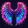 Cyber princess. Chrome wings Tee